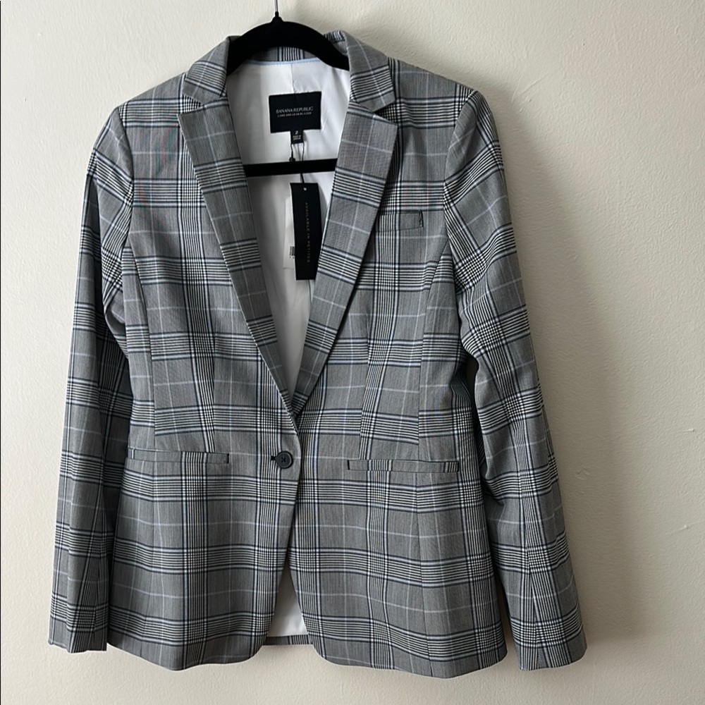 Banana Republic Gray Classic Blazer